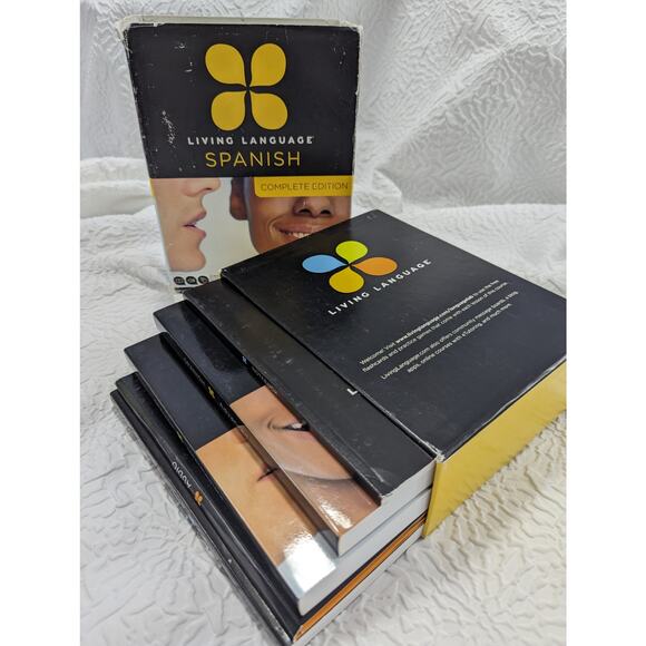 LIVING LANGUAGE! SPANISH, COMPLETE BEGINNER TO ADVANCED! BOOKS, CD AUDIO, NOTES! - Picture 1 of 7